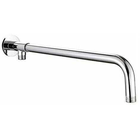 Stainless Steel Shower Head Arm With Silver Copper And Polished Chrome Bracket For Rain Shower Head Comes LO-Ron