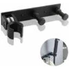 Shower Head Holder Wall Mount With 2 Hooks Hand Held Shower Holder No Drilling Required