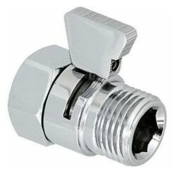 Brass Plunger Shower/Hand Shower/Bidet Shut Off Valve Flow Control Universal Replacement Parts