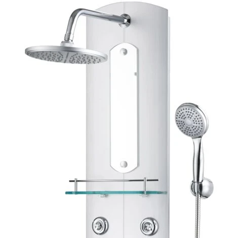 Shower Panel Unit 25x43x120 Cm Silver VidaXL - Image 4