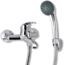 Bath Shower Mixer Tap Kit Chrome VidaXL