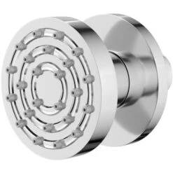 Wholesale Domestic Deluxe Polished Chrome Round Body Shower Jet