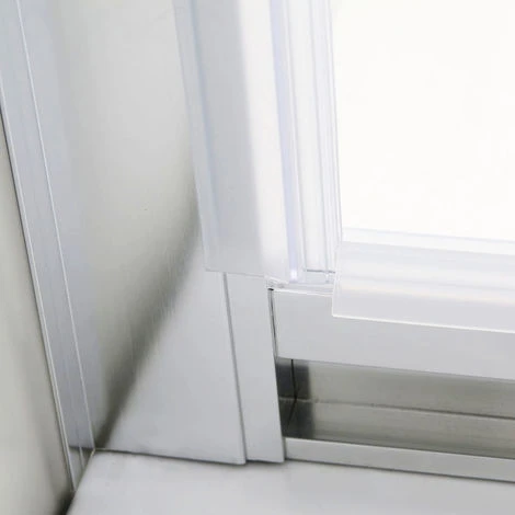 ELEGANT 760 X 760 Mm Pivot Hinge Shower Enclosure 5mm Safety Glass Shower Screen Reversible Cubicle Door With Side Panel Set - Image 4