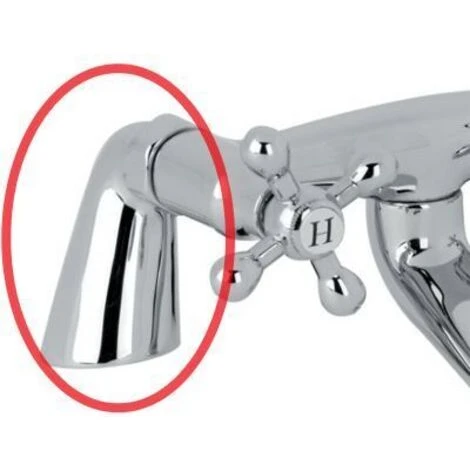 2x Bathroom Deck Mount For Bath Tap Pillar Union Chrome Plated Brass - Image 2