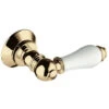Bristan White & Gold Traditional Cistern Lever - W-CL3-G-WHT