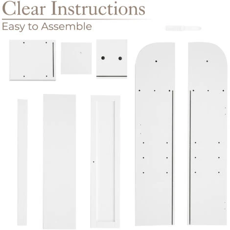 Clovelly White Toilet Roll Holder Cabinet - Image 5