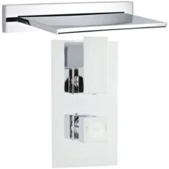 Hudson Reed Waterfall Bath Filler Spout With Concealed Shower Valve - Chrome