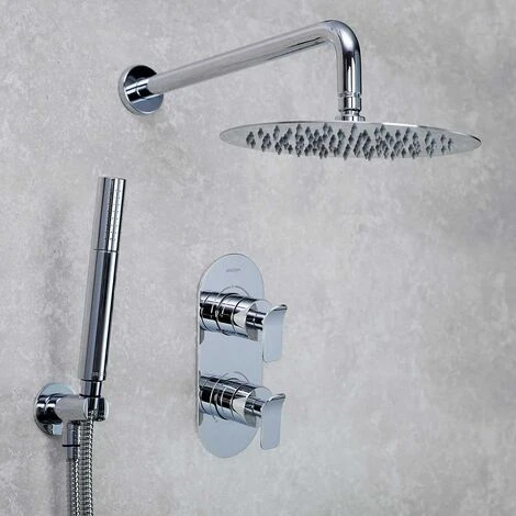 Bristan Alp Dual Concealed Mixer Shower With Shower Kit And Fixed Head
