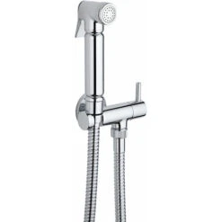 Milano Mirage - Modern Manual Wall Hung Douche Shower Toilet Kit With Wall Bracket - Chrome