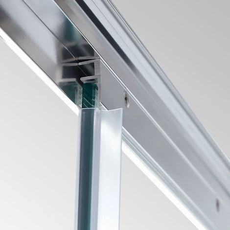 ELEGANT 1200 X 700 Mm Sliding Shower Enclosure 6mm Glass Reversible Cubicle Door With Tray And Waste + Side Panel - Image 5