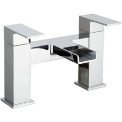 Ozone Contemporary Bridge Chrome Waterfall Bath Filler Tap