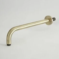 Milano Elizabeth - Traditional Wall Mounted Shower Arm For Fixed Shower Head - Brushed Gold