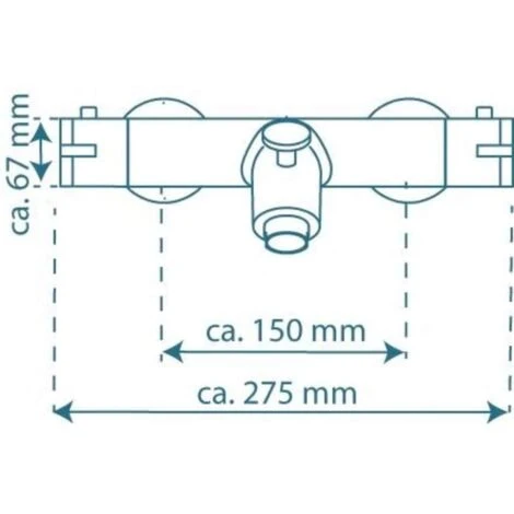 Thermostatic Bath Shower Mixer Tap LONDON SCHÜTTE - Image 3