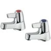 Armitage Shanks Sandringham 21 Lever Head Basin Taps Pair - Chrome
