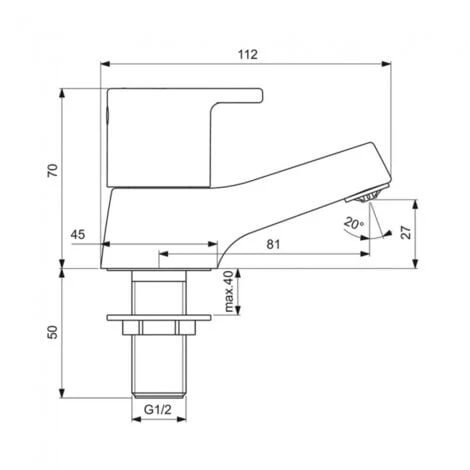 Ideal Standard Calista Basin Pillar Taps Pair - Chrome - Image 2