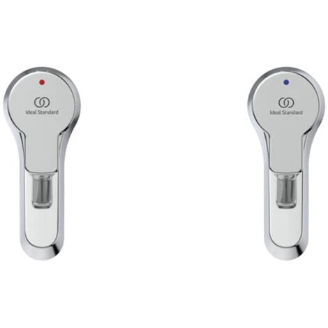 Ideal Standard Calista Basin Pillar Taps Pair - Chrome - Image 4