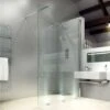 Merlyn 8 Series Wet Room Glass Panel With Tray 1200mm Wide Clear Glass