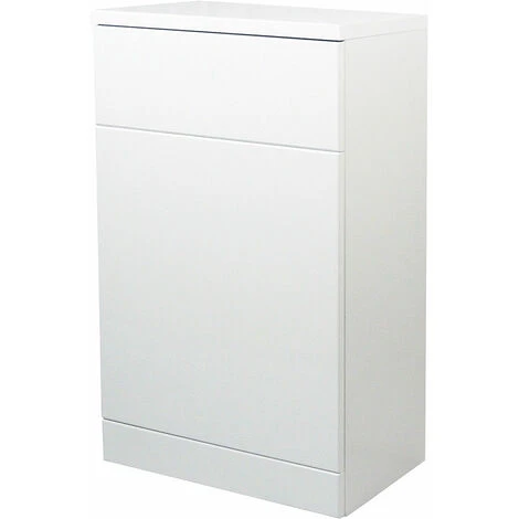 Verona Bianco Back To Wall Toilet Unit 500mm Wide - Gloss White
