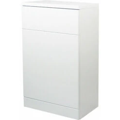 Verona Bianco Back To Wall Toilet Unit 600mm Wide - Gloss White