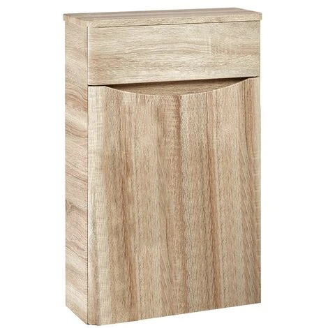 Orbit Contour Back To Wall WC Unit 500mm Wide - Driftwood