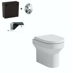 Orchard Wharfe Back To Wall Toilet With Soft Close Toilet Seat And Concealed Cistern Side Inlet