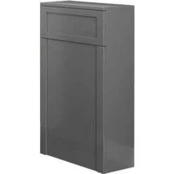 Back To Wall Toilet Concealed Cistern Unit Bathroom Furniture 502mm Matte Grey