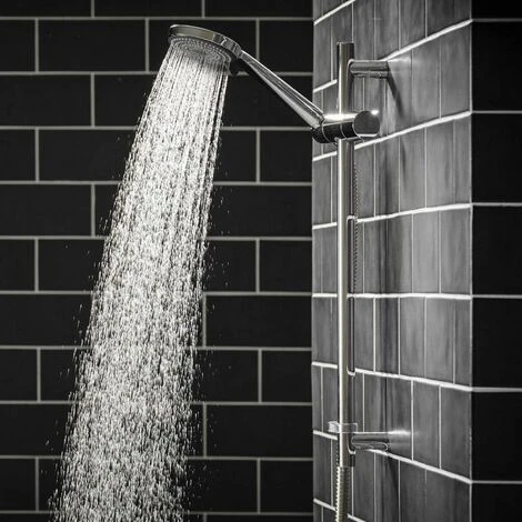 Triton Universal Shower Head 3 Spray High Flow Bathroom High Pressure Chrome - Image 2