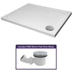 1000 X 760 Shower Tray Low Profile Rectangle For Shower Enclosure