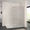 ELEGANT 1100mm Frameless Wet Room Shower Screen Panel 8mm Easy Clean Glass Walk In Shower Enclosure