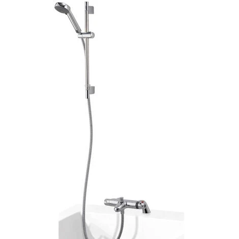 Aqualisa Midas 100 Thermo Bar Shower Mixer Tap With Adjustable Kit - Chrome