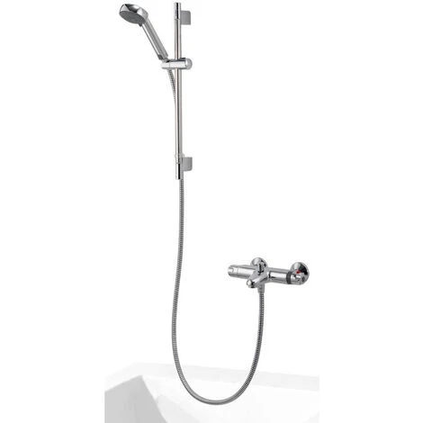 Aqualisa Midas 100 Thermo Bar Shower Mixer Tap With Adjustable Kit - Chrome - Image 3