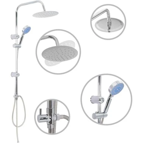 Hommoo Dual Head Shower Set With Hand Shower Stainless Steel VD06405 - Image 2