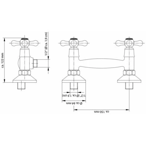2-Handle Shower Mixer With Hand Shower ELK Chrome SCHÜTTE - Image 2