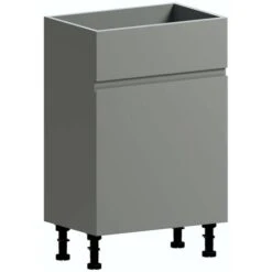 Reeves Wharfe Slate Matt Grey Back To Wall Unit 500mm