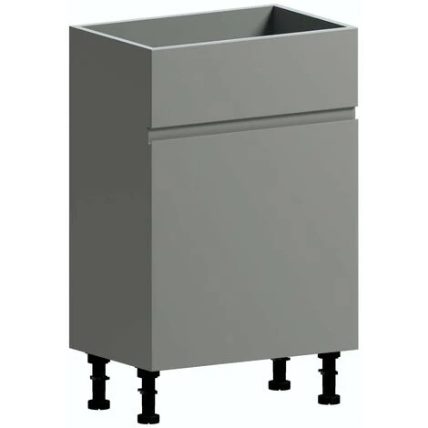 Reeves Wharfe Slate Matt Grey Back To Wall Unit 500mm