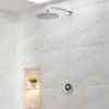 Aqualisa Optic Q Smart Shower Concealed Fixed Wall Head Gravity Pumped Chrome