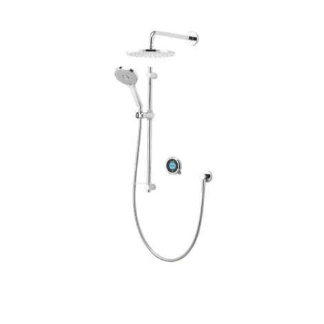 Aqualisa Optic Q Smart Shower Concealed Adjustable Head Fixed Wall Head Chrome - Image 3