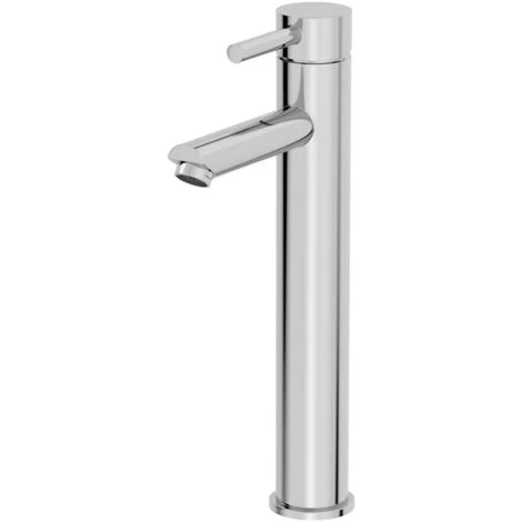 Modern Bathroom High Rise Basin Mixer Tap Tall Chrome Single Lever Solid Brass - Image 5
