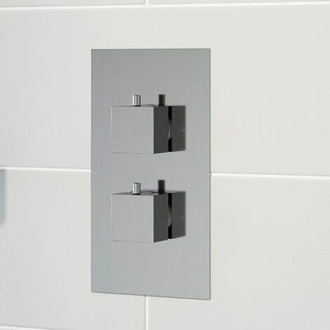 Thermostatic Concealed Square Shower Ceiling Mounted And Handset Shower Heads - Image 4