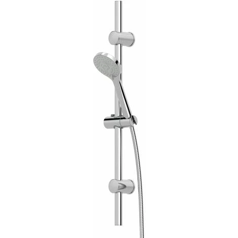 Bathroom Luxury Chrome Thermostatic Bath Shower Mixer Valve Single Head Riser - Image 4