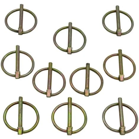 5MM Tractor Lynch Pins X10 (Linchpin Lynchpin Trailer Fastener)