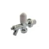 Oracstar Chrome Radiator Valve Angled Drain Off - 15mm X 1/2"