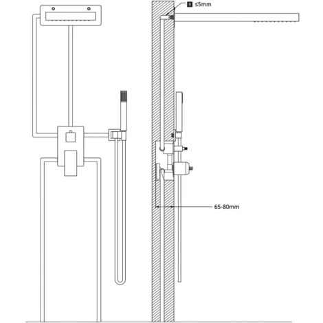 Shower System Stainless Steel 201 Silver VidaXL - Image 3
