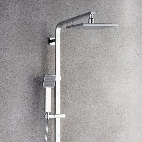 Chrome Wall Shower Column With Spout - Deneb - Image 4