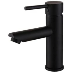 Robinet Mitigeur Lavabo En Laiton Noir - Corbeau
