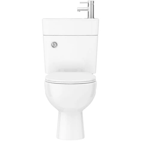 2 In 1 Compact Basin And Close Couple Toilet Combo Space Saver - Image 5