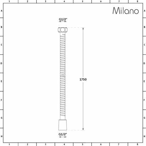 Milano Amara - 1.75m Shower Hose - Brushed Copper - Image 4