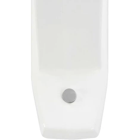 Wall-mounted Urinal Privacy Screen Ceramic White - Image 5