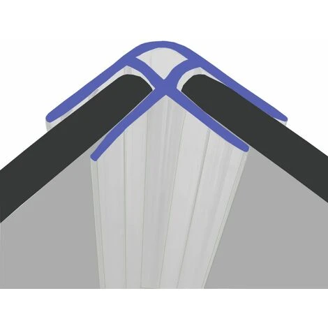 Vertical Corner Shower Seal For Screens, Doors Or Panels | Fits 8, 9 Or 10mm Glass | For 90°Joints | SEAL062 (80cm)