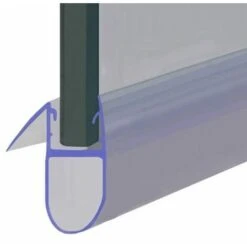 Shower Seal For Screens, Doors Or Panels | Fits 4, 5 Or 6mm Glass | Seals 10-15mm Gaps | SEAL051 (80cm)